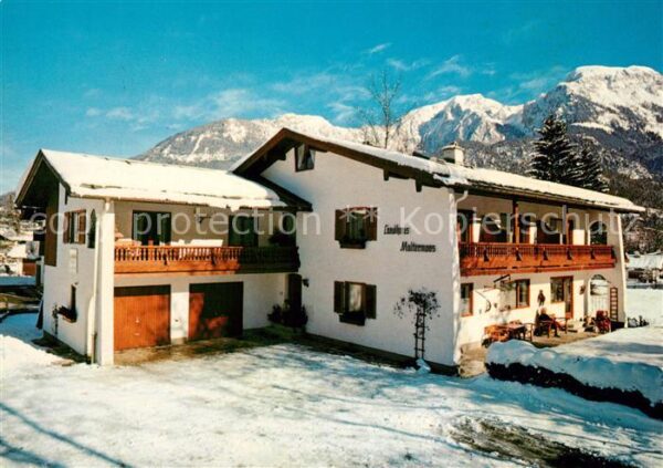 Schoenau Berchtesgaden Landhaus Maltermoos Winterpanorama Alpe