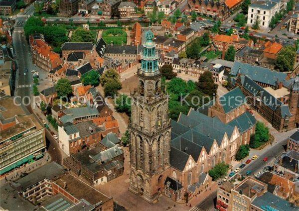 Groningen Martinikerk Luchtfoto