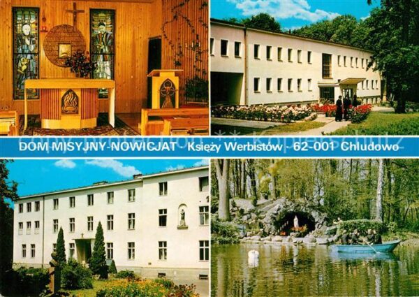 Chludowo Dom Misyjny Nowicjat Kloster Grotte