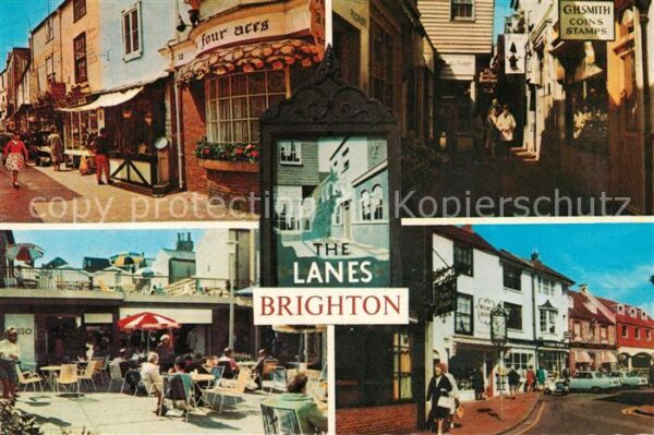 Brighton East Sussex The Lanes Victorian and Georgian ancien