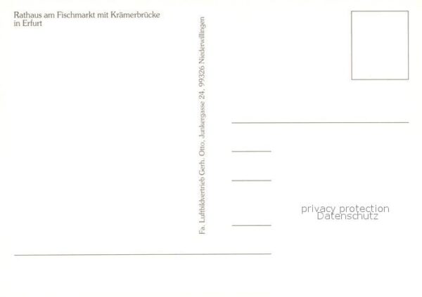 Erfurt Rathaus am Fischmarkt mit Krämerbrücke – Bild 2
