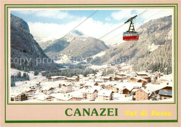 Canazei Panorama Val di Fassa Bergbahn Dolomite