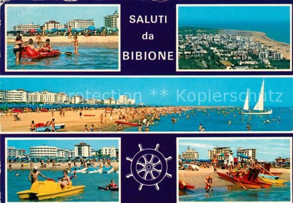 Bibione Strand Tretboot Segeln Fliegeraufnahme