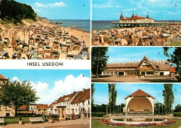 Insel Usedom Platz des Friedens Ückeritz Strand Ahlb