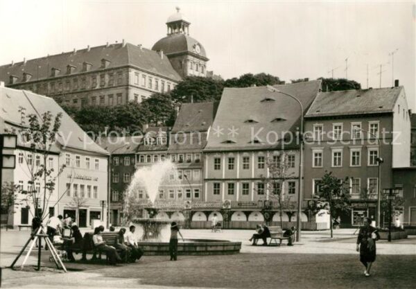 Weissenfels Saale Karl Marx Platz und Schloss Neu Augustu