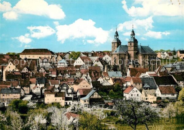 Wallduern Ortsansicht mit Wallfahrtskirche Baumbl