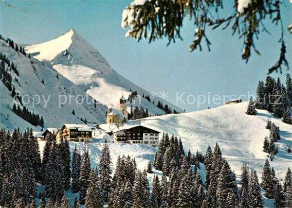 Damuels Vorarlberg gegen Kleines Damülserhorn Winterpanora