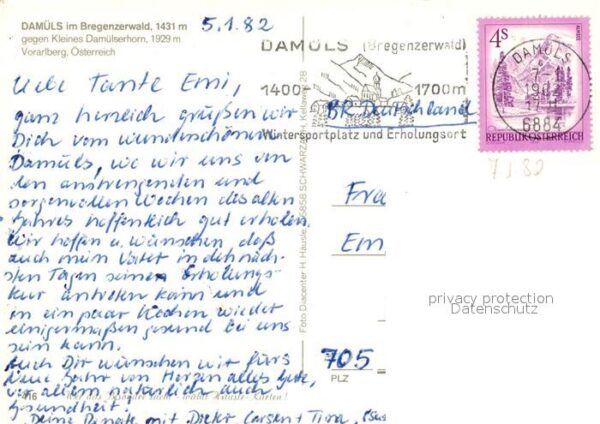 Damuels Vorarlberg gegen Kleines Damülserhorn Winterpanora – Bild 2