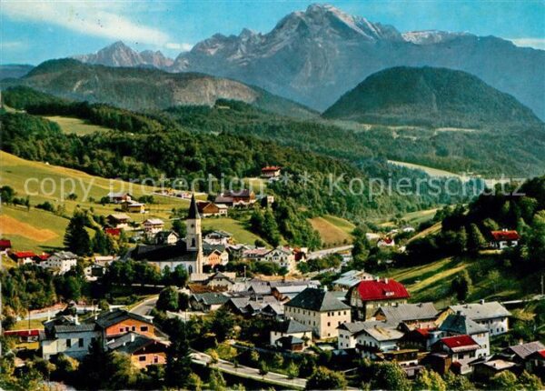 Marktschellenberg mit Hohem Göll und Brett Berchtesgadene