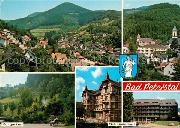 Bad Peterstal-Griesbach Stadtpanorama Schwarzwald Kurgarten Sch
