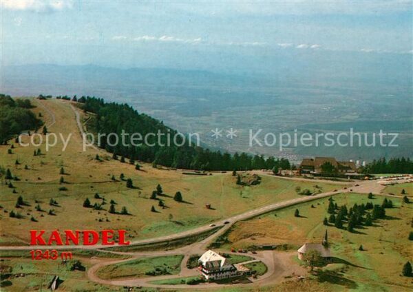 Kandel Breisgau Berghotel Schwarzwald Blick ins Rheinta