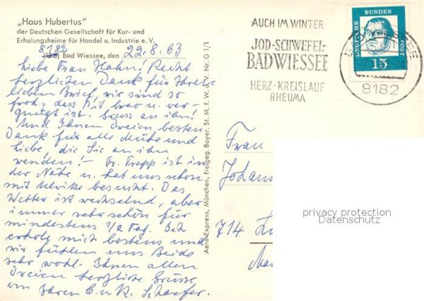 Bad Wiessee Haus Hubertus Kurhaus Erholungsheim am – Bild 2