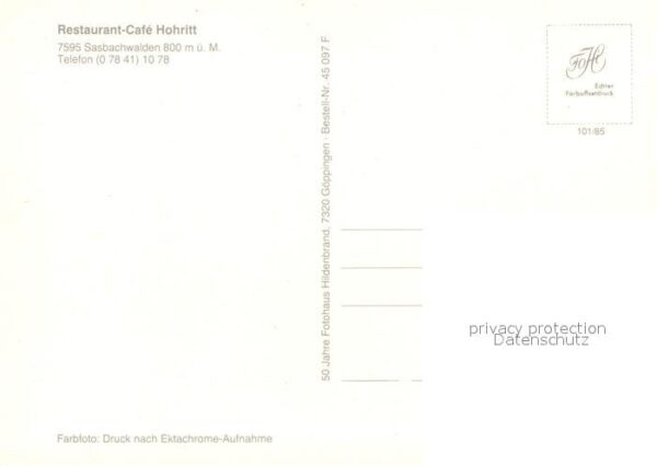 Sasbachwalden Restaurant Cafe Hohritt – Bild 2