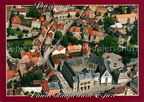 Erfurt Rathaus am Fischmarkt mit Krämerbrücke