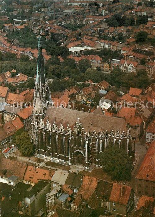 Muehlhausen Thueringen Pfarrkirche St Marien Luftbildserie der