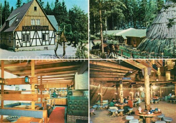 Sosa Erzgebirge Konsumgaststätten Köhlerhütte und Meile