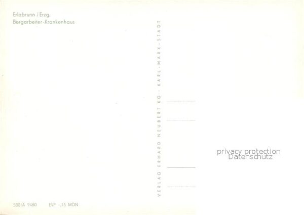 Erlabrunn Erzgebirge Bergarbeiter Krankenhaus – Bild 2
