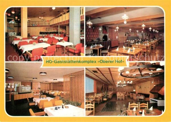 Oberhof Thueringen HO Gaststättenkomplex Oberer Hof Tanzba