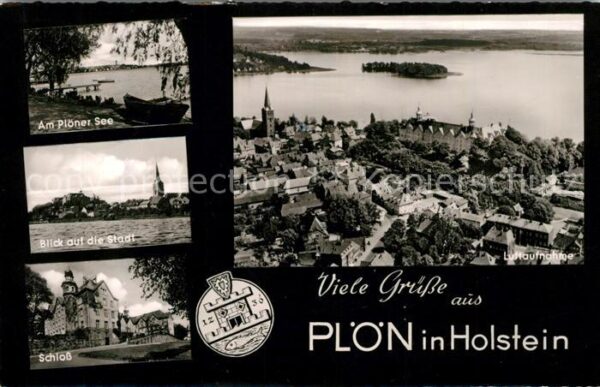 Ploen See Fliegeraufnahme Schloss