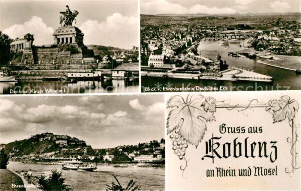 Koblenz Rhein Denkmal Kaiser Wilhelm I Ehrenbreitstei