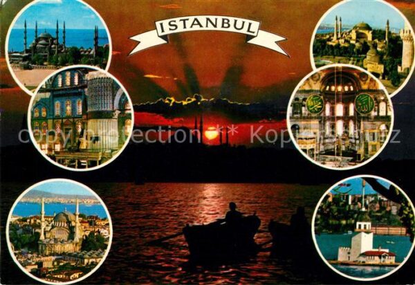 Istanbul Constantinopel Stadtansichten Abendstimmung