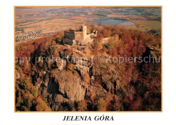 Jelenia Gora Hirschberg Schlesien Fliegeraufnahme Burg Kynast