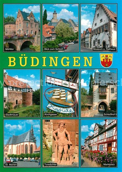 Buedingen Hessen Mühltr Schloss Museum Rathaus Stadtmaue