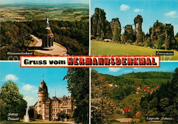 Hermannsdenkmal Schloss Detmold Externsteine Lippische