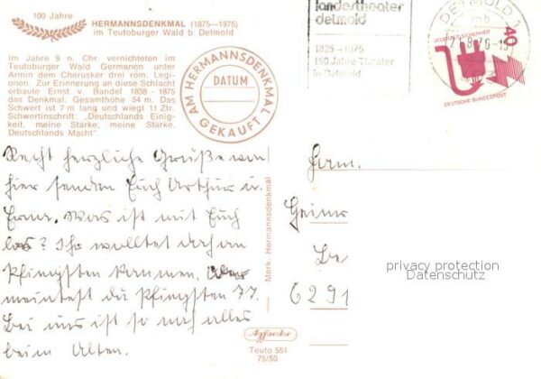 Hermannsdenkmal Schloss Detmold Externsteine Lippische – Bild 2