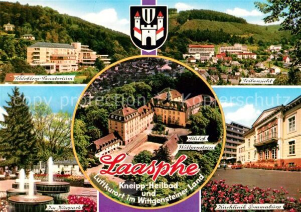 Laasphe Schlossberg Sanatorium Kurpark Kurklini