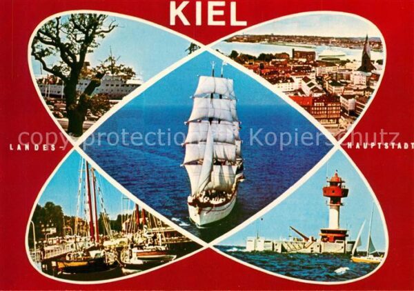 Kiel Segeljacht Bootshafen Leuchtturm