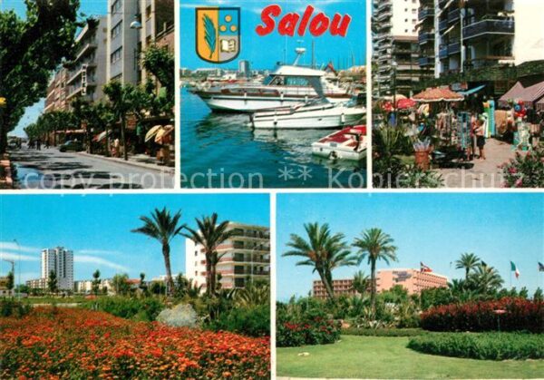 Salou Bootsanlegestelle Stadtansicht