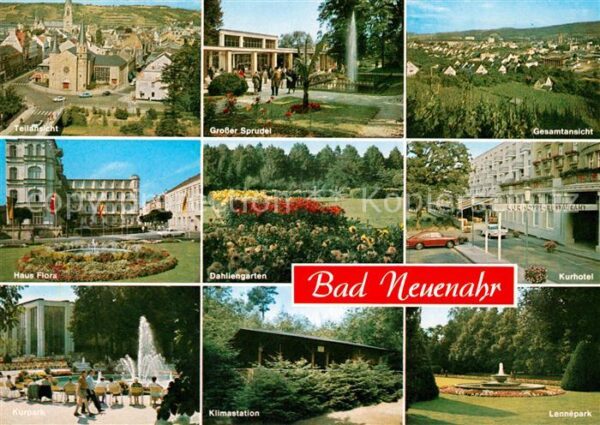 Neuenahr-Ahrweiler Bad Kirche Lennepark Großer Sprudel Kurpark