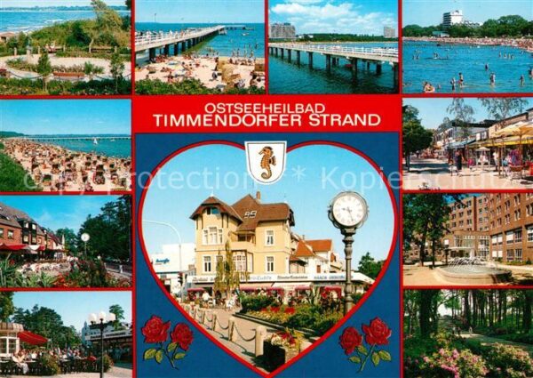 Timmendorfer Strand Seebrücke Strandkörbe Brunnen Park