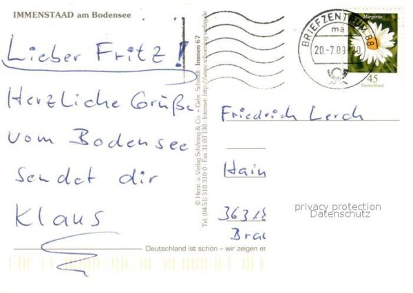Immenstaad Bodensee Hafen Kirche Fachwerk Denkmal – Bild 2