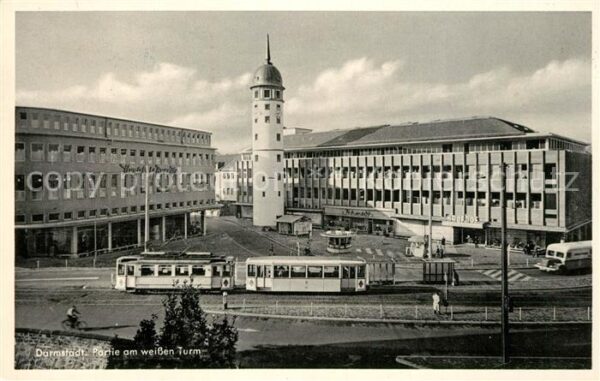 Strassenbahn Darmstadt Weisser Turm Kaufhof