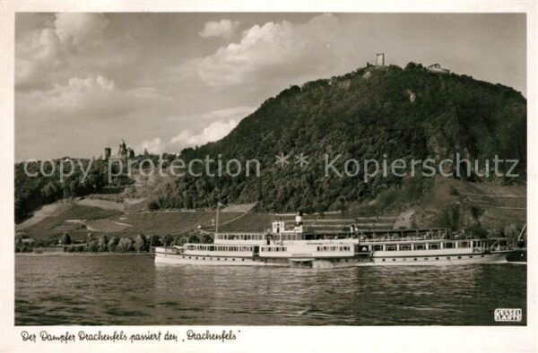 Dampfer Seitenrad Drachenfels