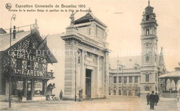 Exposition Universelle Bruxelles 1910 Annexe Section Belge Pavillon Ville de