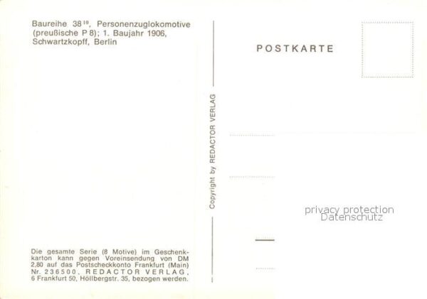 Lokomotive Baureihe 38 Schwartzkopff – Bild 2