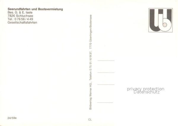 Motorschiffe Seerundfahrten Bootsvermietung Isele am – Bild 2