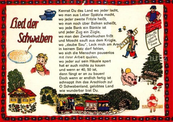 Liederkarte Lied der Schwaben
