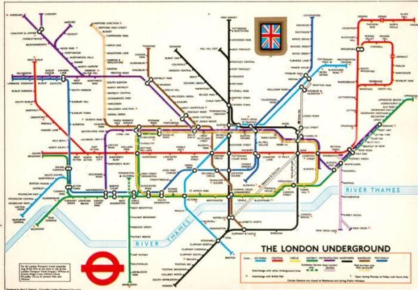 U-Bahn Subway Underground Metro London Liniennetz