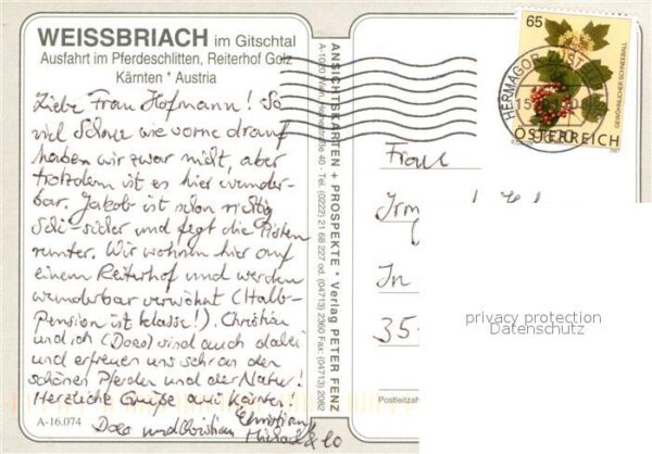 Pferdeschlitten Weissbriach Gitschtal – Bild 2