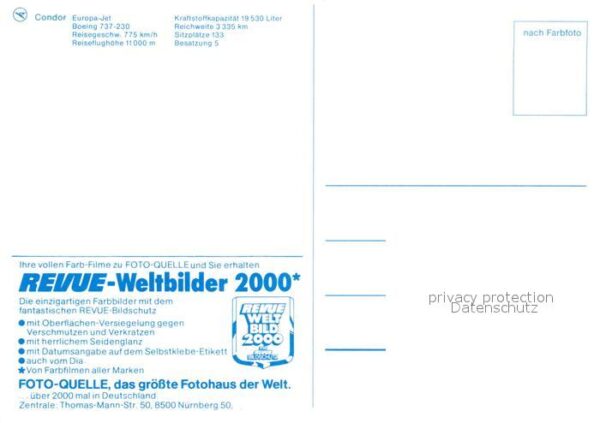 Flugzeuge Zivil Condor Europa-Jet Boeing 737-230 – Bild 2