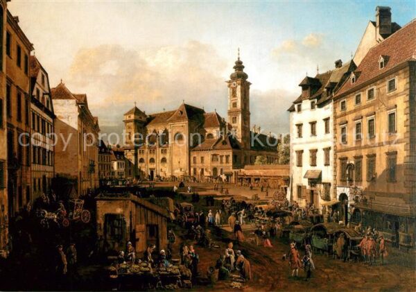 Kuenstlerkarte Bernardo Bellotto Canaletto Freyung in