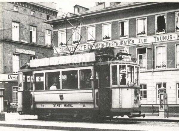 Strassenbahn Tw 28 Mainz Restaurant zum Taunus