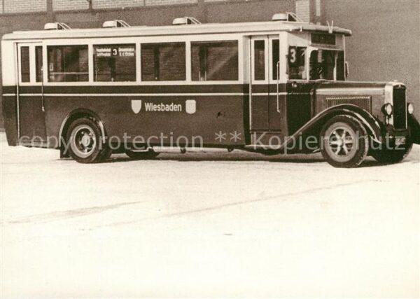 Autobus Omnibus Oldtimer 1929 Henschel Wiesbaden