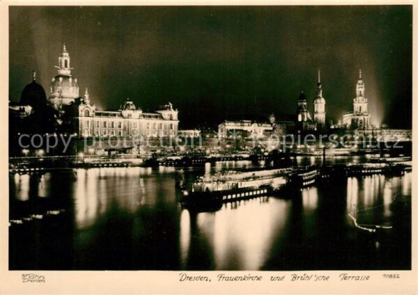 Foto Hahn Nr. 10852 Dresden Frauenkirche Brühl'sche T