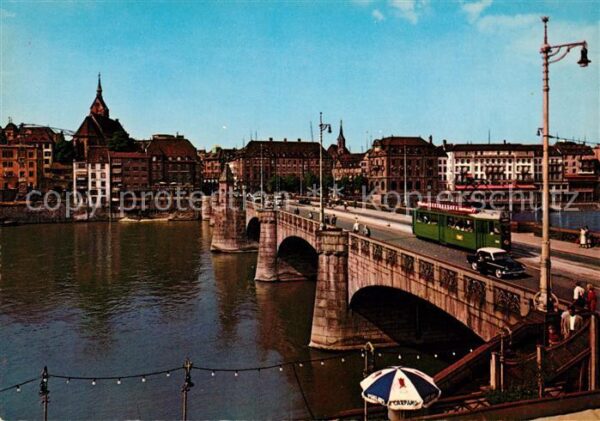 Strassenbahn Basel Mittlere Rheinbrücke St. Martinsk