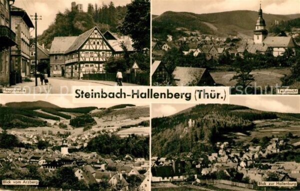 Steinbach Bad Liebenstein Hallenberg Blick vom Arzberg Hauptstras